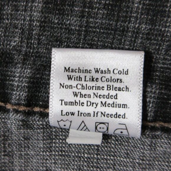 COLDWATER CREEK Natural Waist Bootcut Jeans Sz 16 Wide Leg Black Denim H17600 - Picture 10 of 16